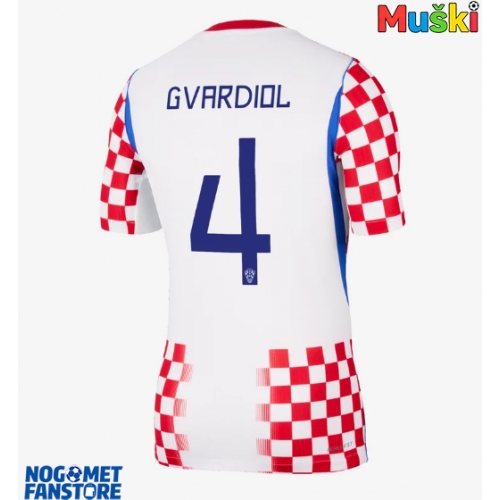 Hrvatska Josko Gvardiol #4 Domaci Dres SP 2026 Kratak Rukav